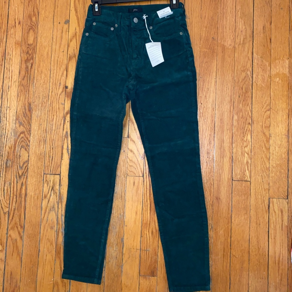 J. Crew 9” High-Rise Toothpick Corduroy Jeans